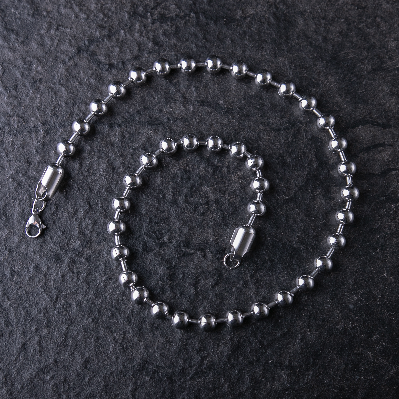8MM PLAIN BEAD CHAIN /兩個顏色 金色｜銀色