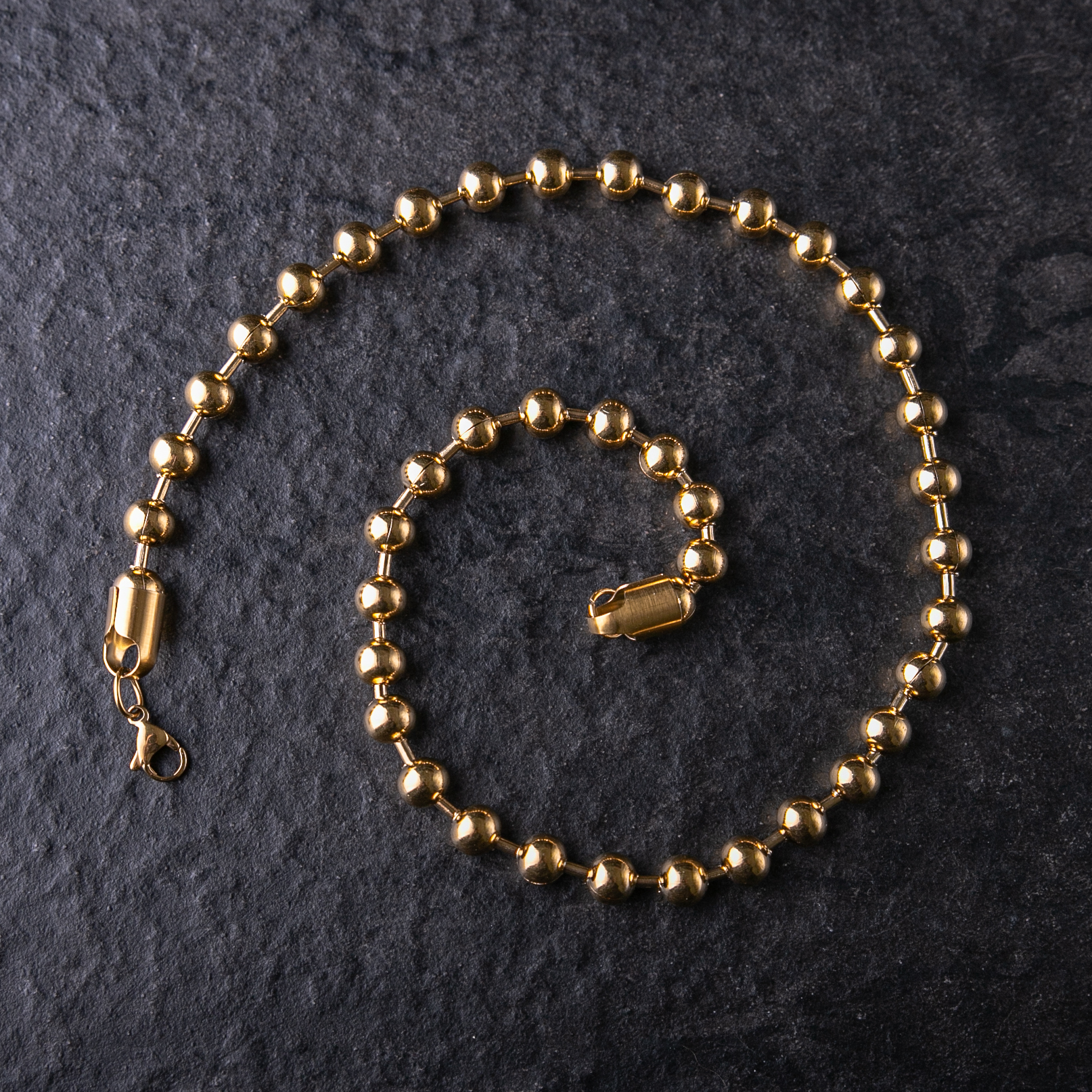8MM PLAIN BEAD CHAIN /兩個顏色 金色｜銀色
