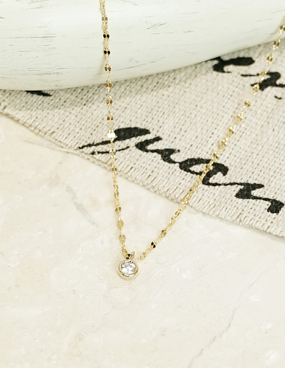 925 純銀施華洛世奇水晶包框項鍊