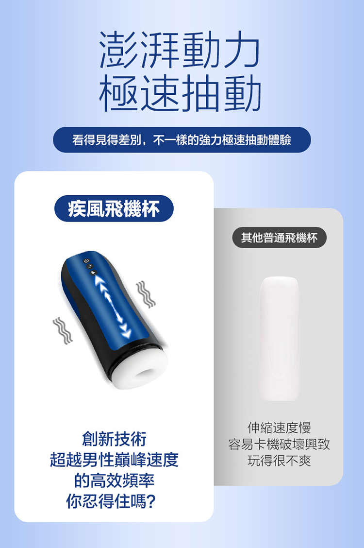 Mytoys MyThruster 伸縮震動 電動飛機杯