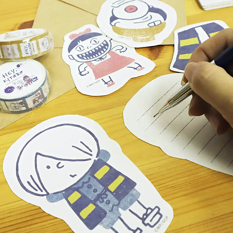 Kitera x Furukawashiko Die-cut Letter and Envelope Set－Hey,KITARO Series (Japanese Stationery Brand)