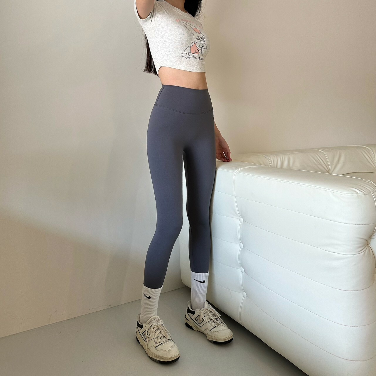 升級版無尷尬線收腹提臀瑜珈長褲