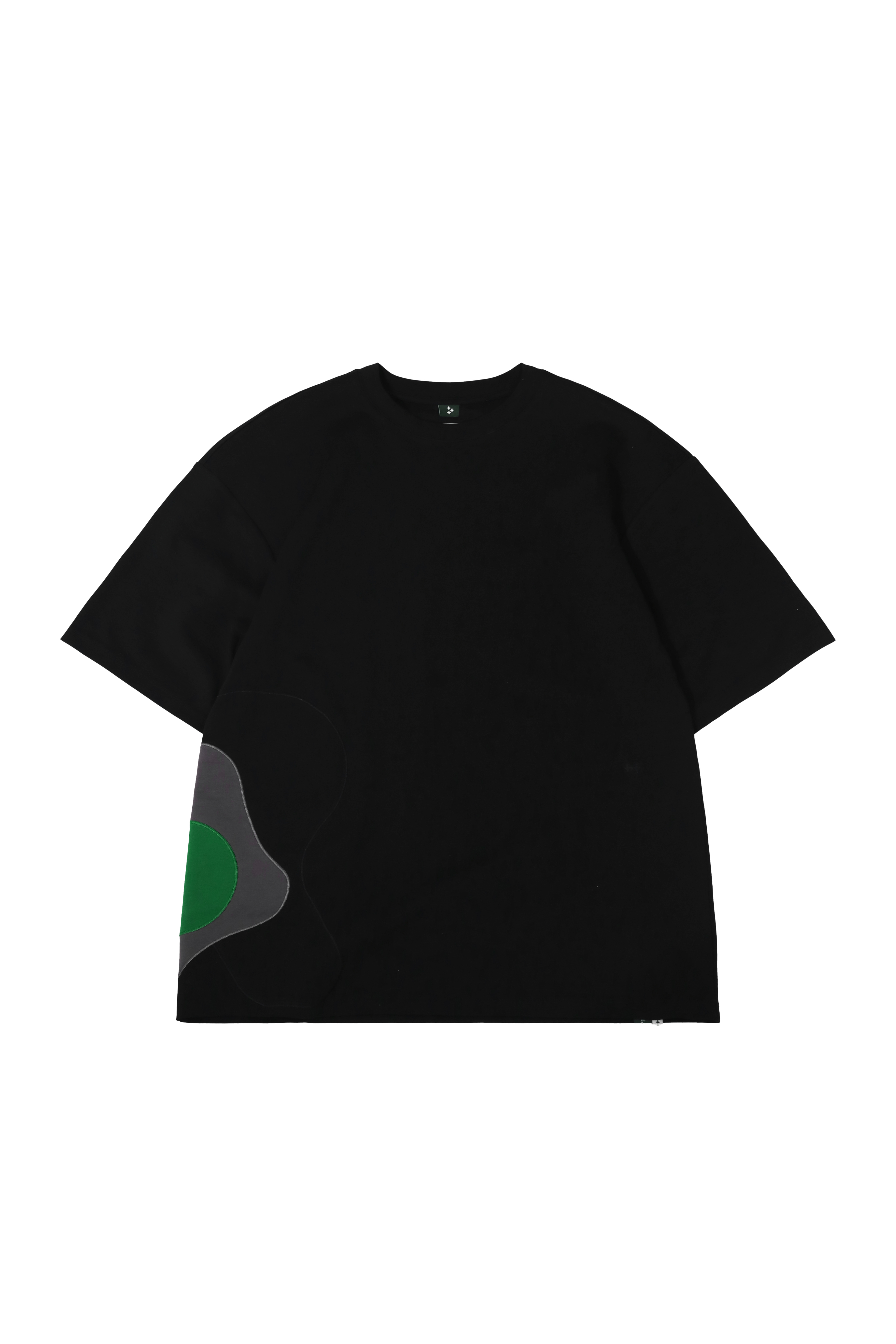 ARC STITCHING TEE - BLACK