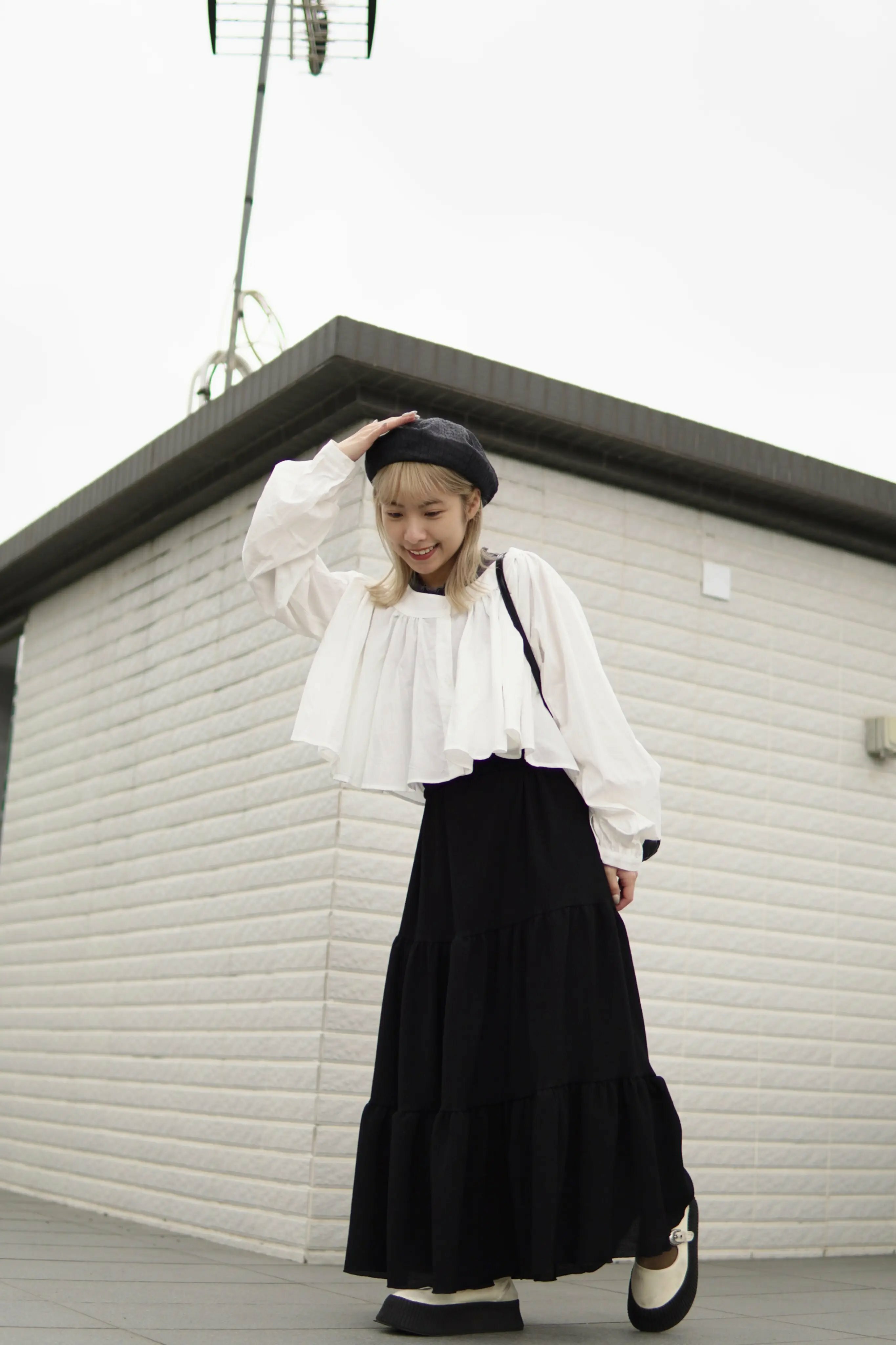 [ 三色入 ] 飄飄仙氣蛋糕下身裙 ( Black )