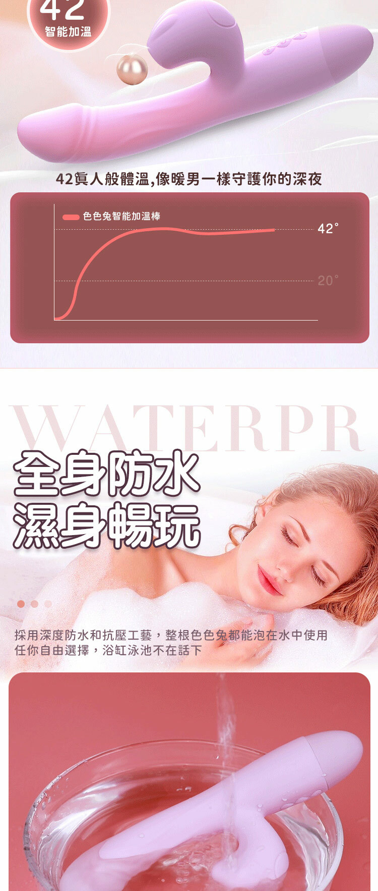 Leten|色色兔舌舔棒|吸吮G點加溫按摩棒