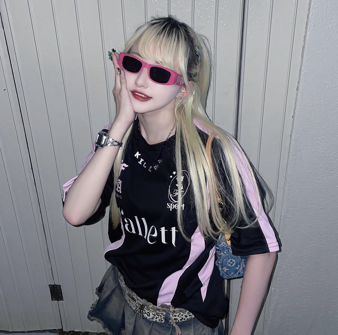 fallett sports club football tshirt black