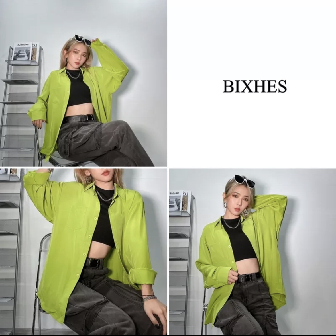 簡約素面男友風襯衫(G00019)