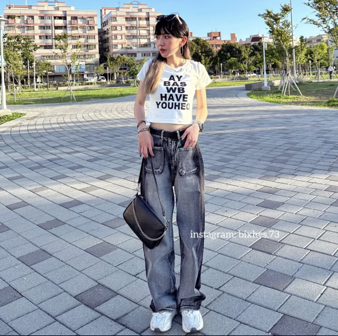 漸層刷色挺版牛仔長褲(E00028)