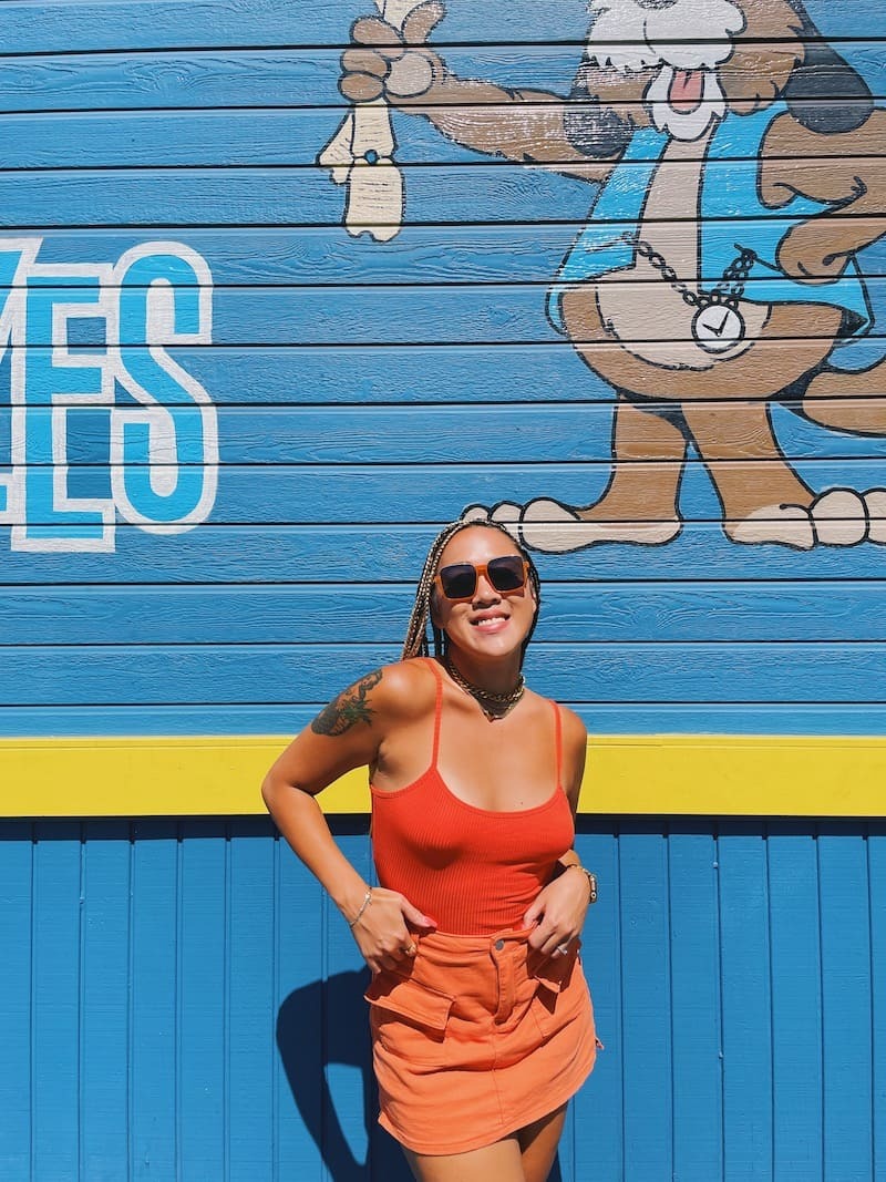 彈力辣橘工裝裙