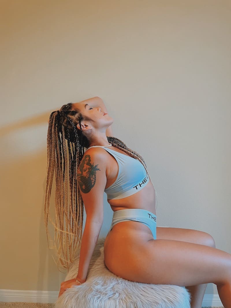 美式字母寬版內衣套裝