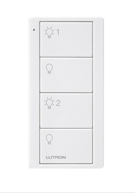 LUTRON PICO 無線控制 PQ2-4B-TAW-L21（用於燈光 - 2 組控制）