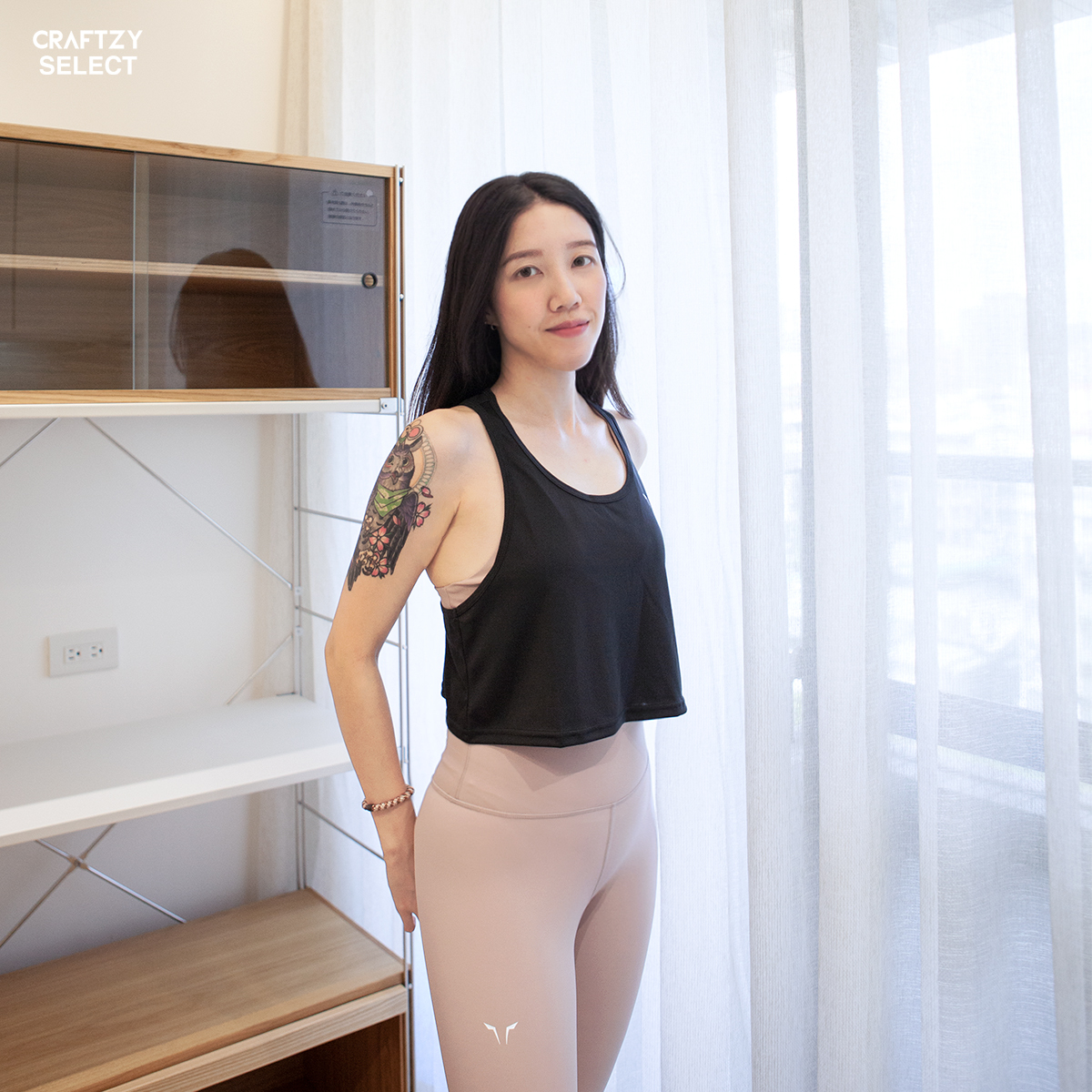 LAB360º 短版運動背心（黑）