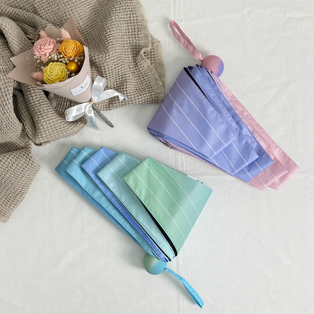 漸層傘面設計.迷你小傘摺疊傘,網紅推薦雨傘,雨之情雨傘推薦,漸層五折傘