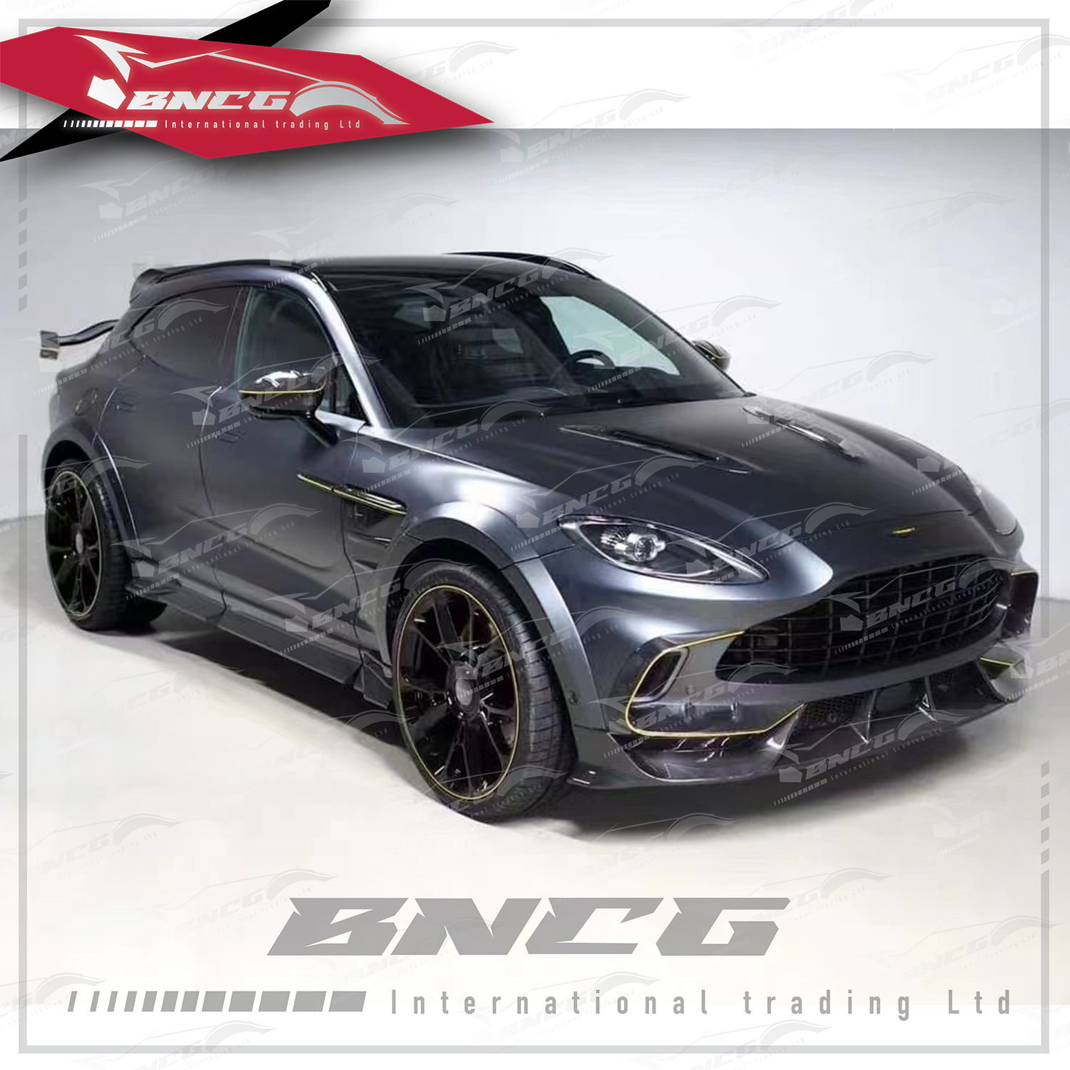 奧斯頓馬丁 Auston Martin DBX 改裝 乾碳纖維 Mansory 前後導流 側裙 風刀 葉子板飾件 頂翼 尾翼