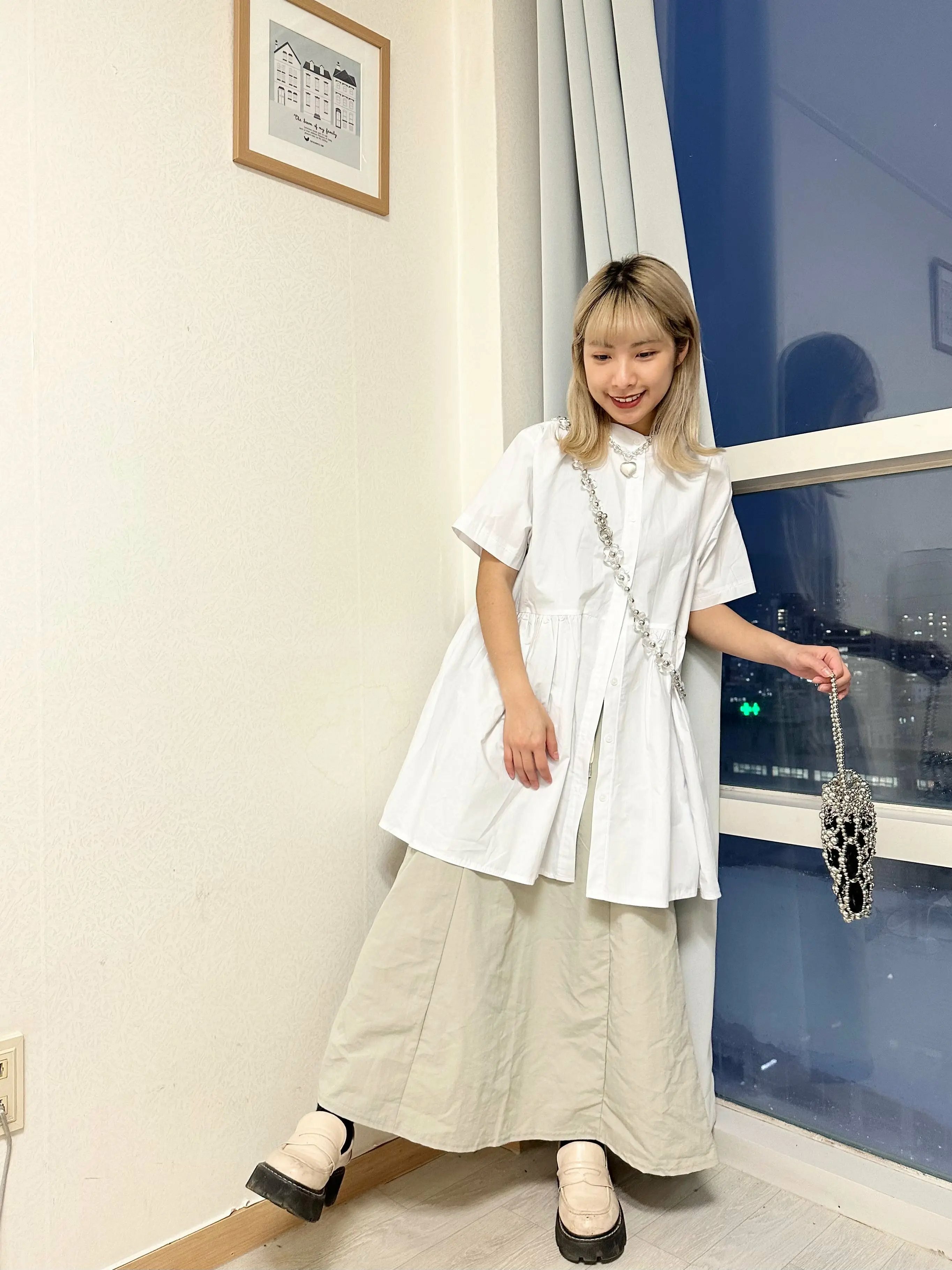 2色入！日系感小傘短袖長TOP