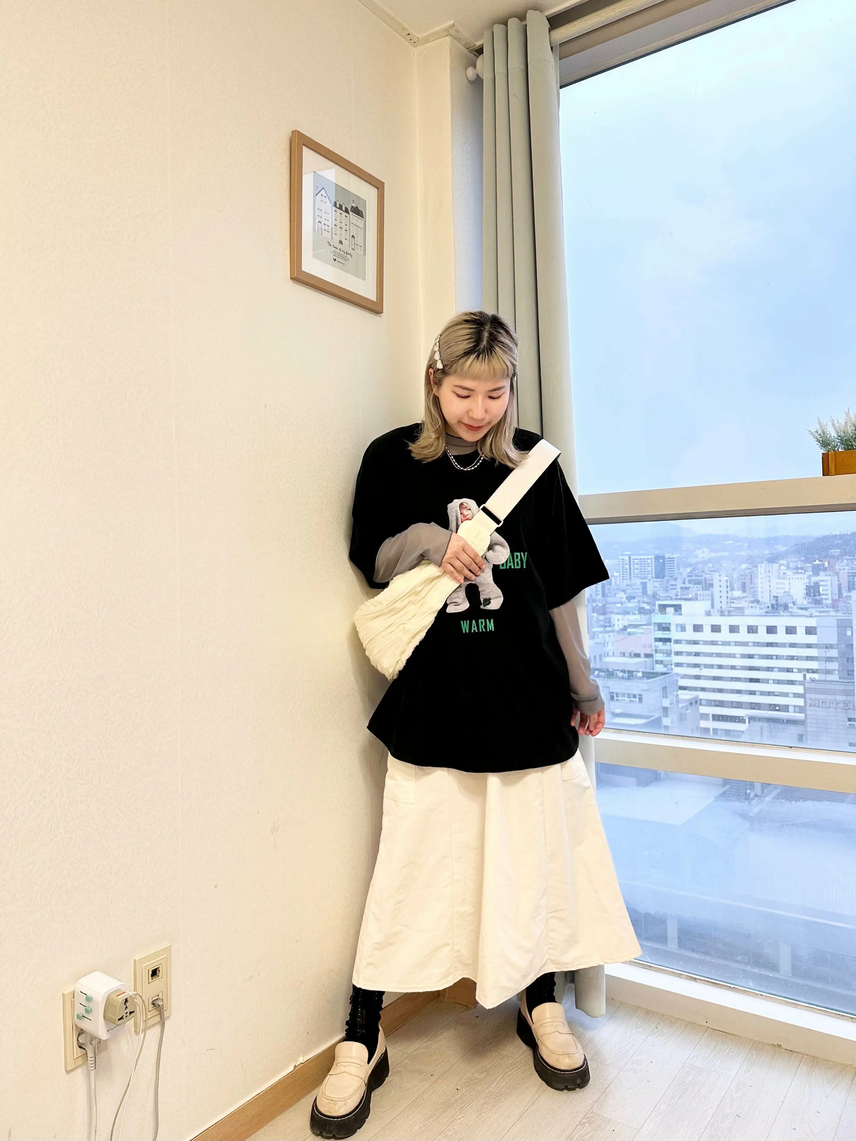 2色入！可愛BB雪人TEE（BLACK/ WHITE）