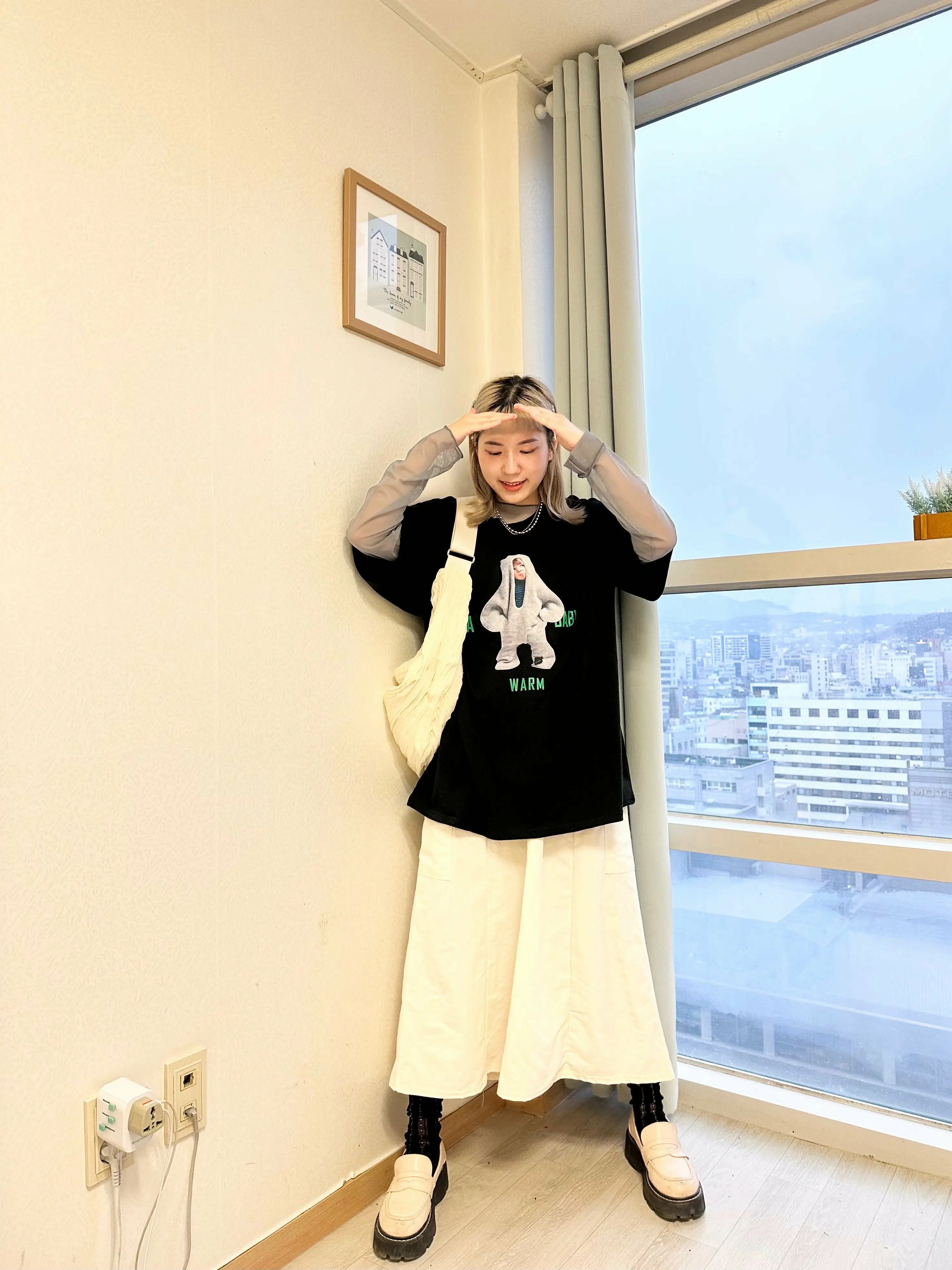 2色入！可愛BB雪人TEE（BLACK/ WHITE）