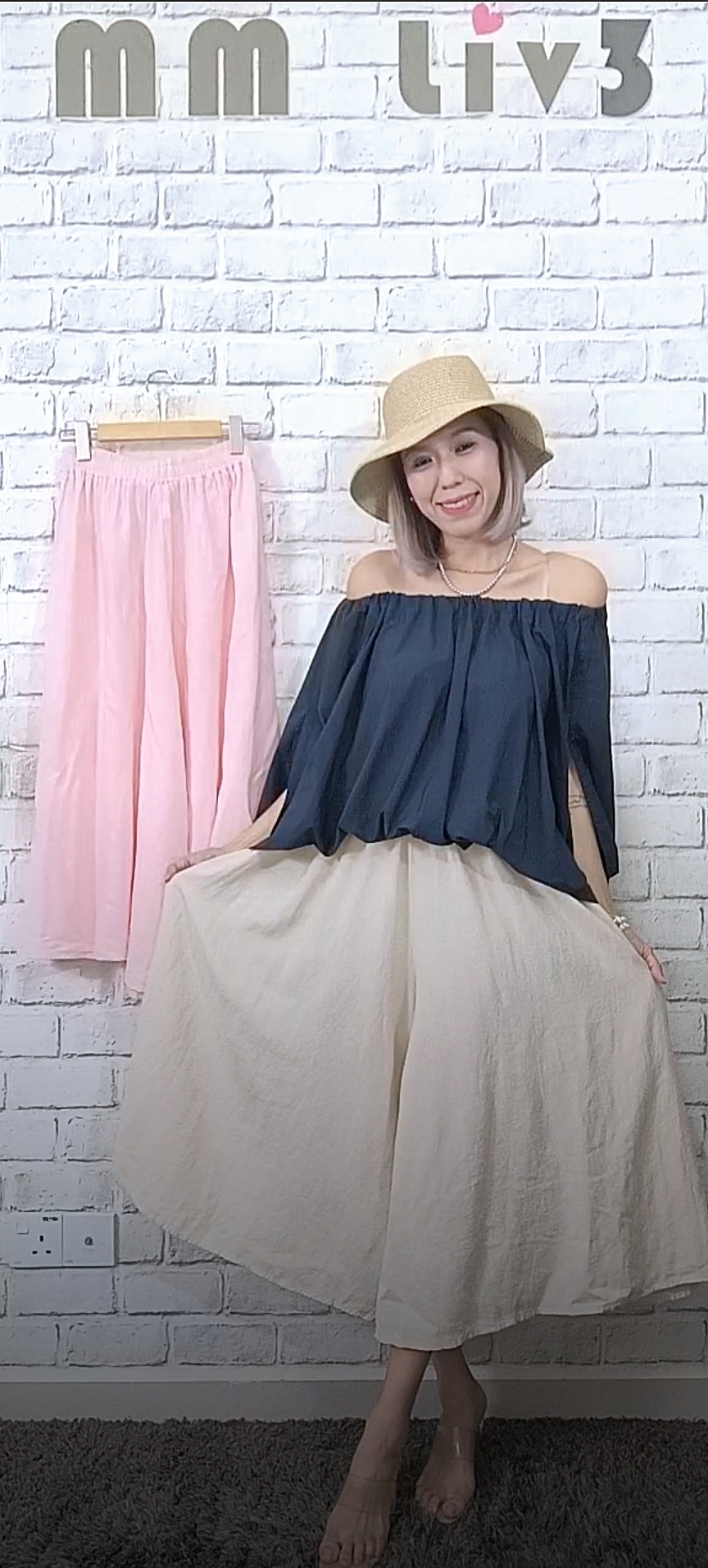 5104 RM229 🇰🇷Made in Korea ➡️韓國素面棉麻大寬褲 👉W:68-126cm H:168cm👈