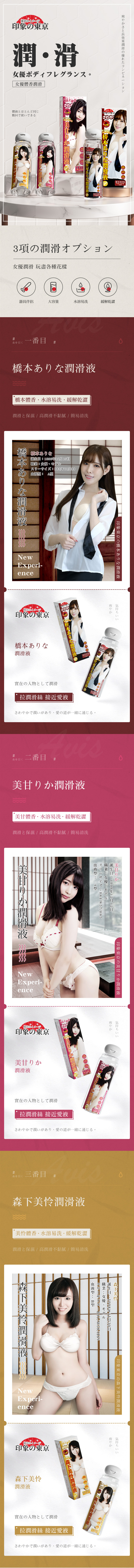 印象東京 拉潤滑絲女優水性潤滑液200ML-森夏美怜