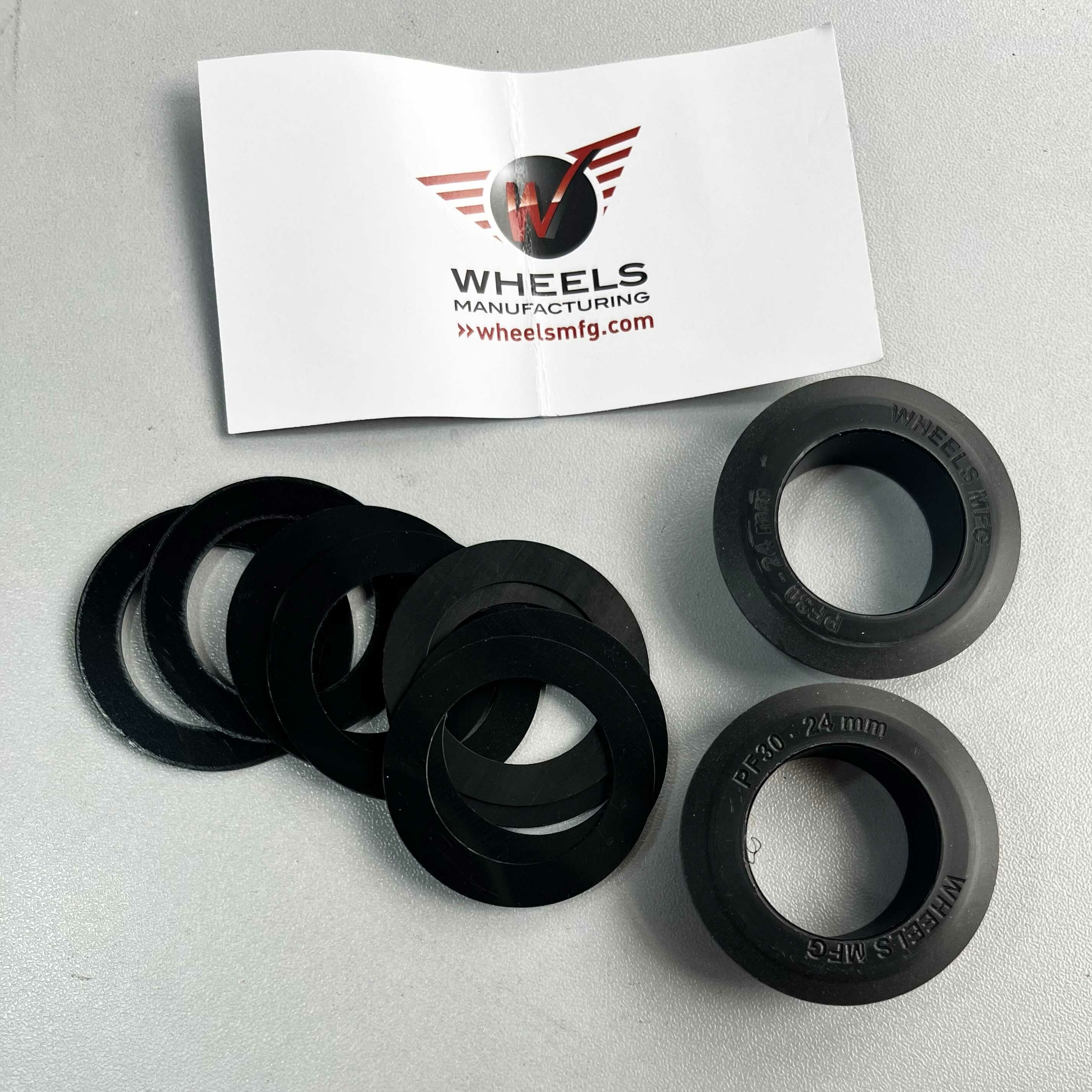 Wheels Manufacturing BB/PF30a Adapter for 24mm Spindle Cranks