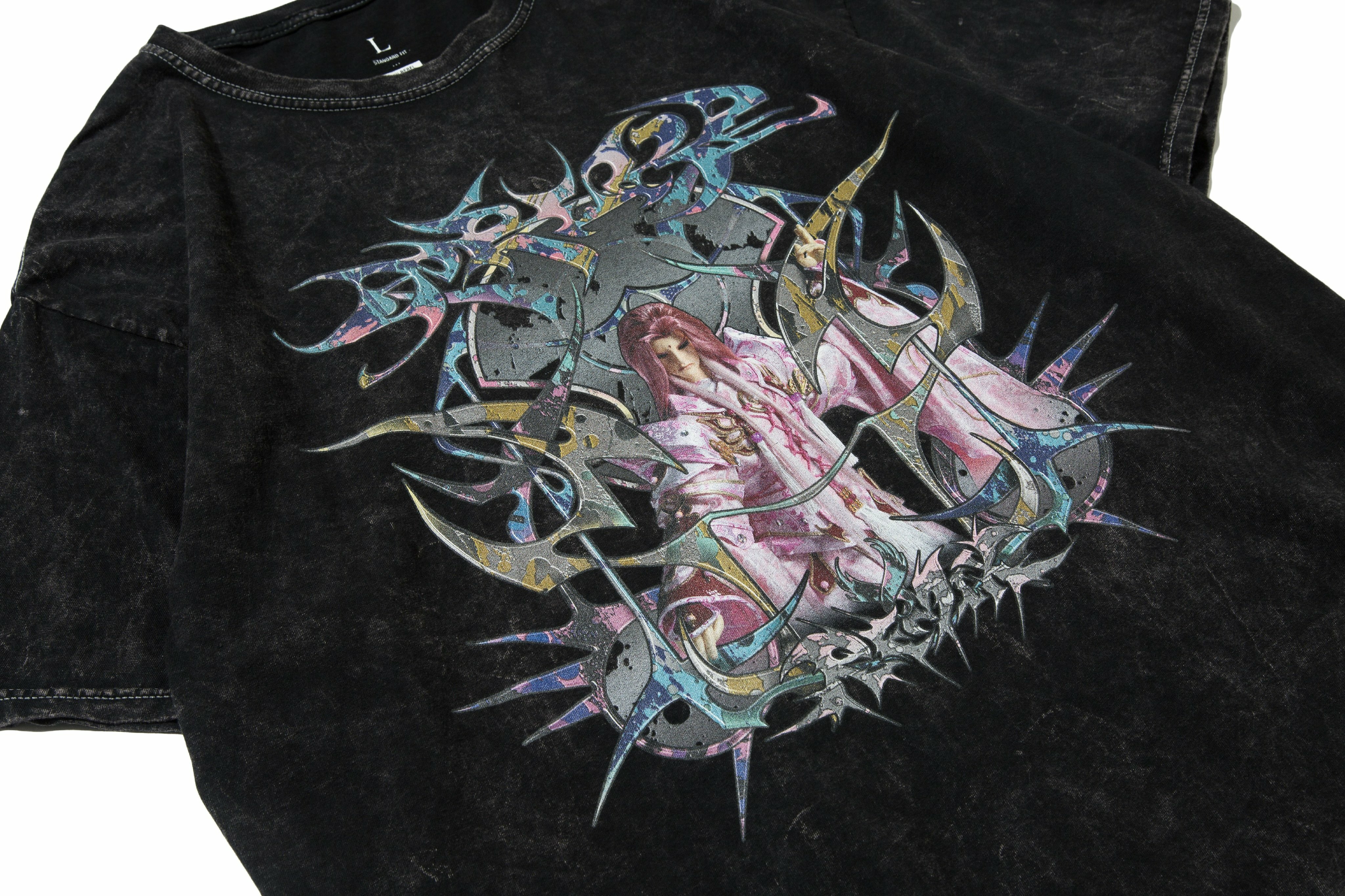 REMIX "PILI 鳳鳴玉鶠皇 BLEACHED TEE" (Black)