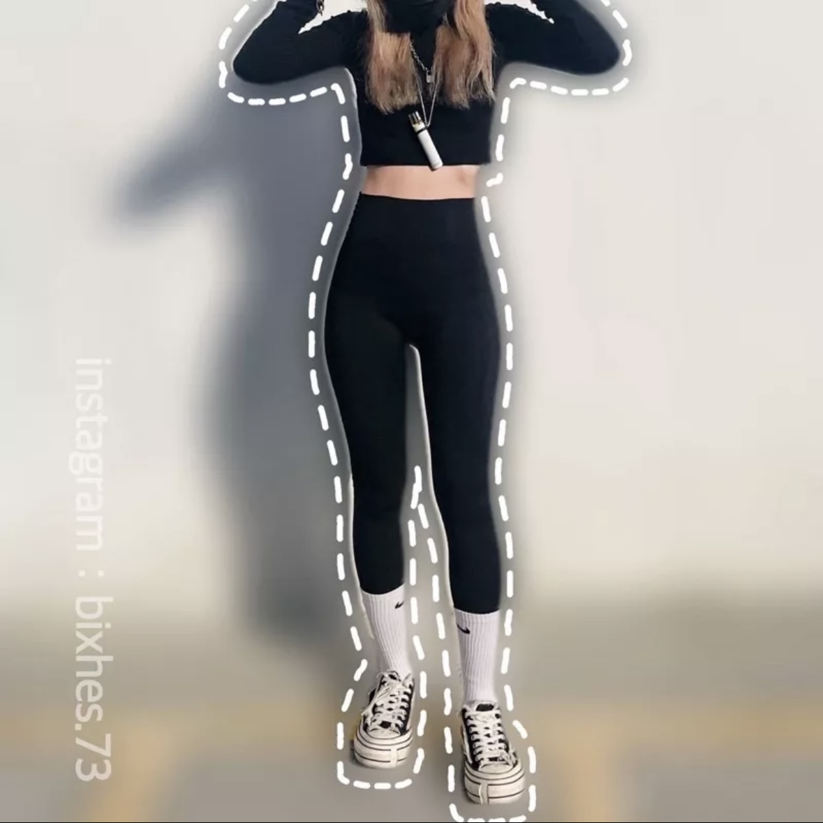 收腹提臀鯊魚褲(E00032)