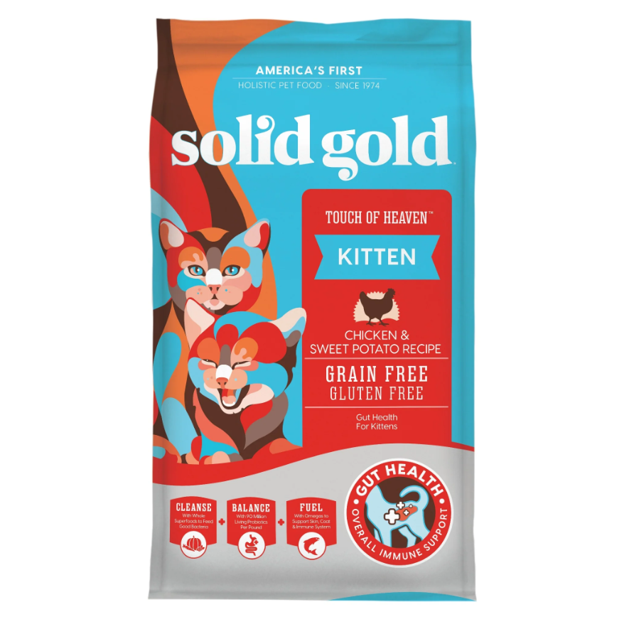 Solid Gold TGrain-Free Dry Cat Food - Chicken & Sweet Potato Recipe Kitten Grain-Free Dry Cat Food．6lb