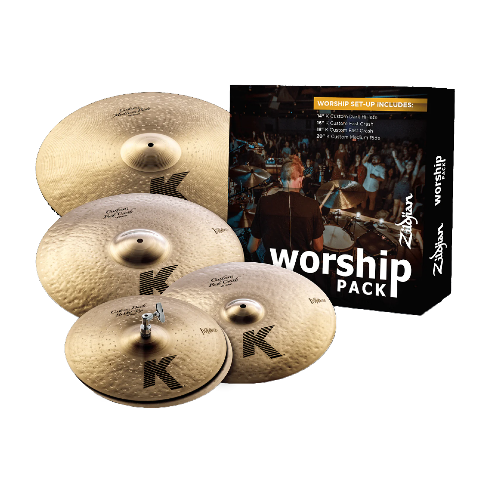Zildjian Zildjian / K Custom Worship (KC0801W) 銅鈸套組(14/16/18/20) — 三峽鼓 / 打擊｜YA! 玩音樂