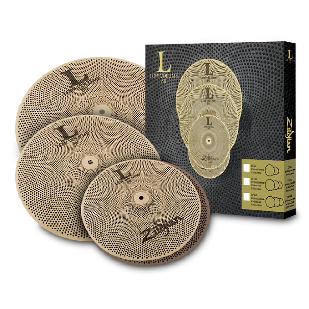 Zildjian Zildjian / L80 Low Volume (LV468) Box Set 靜音銅鈸組(14/16/18) — 三峽鼓 / 打擊｜YA! 玩音樂