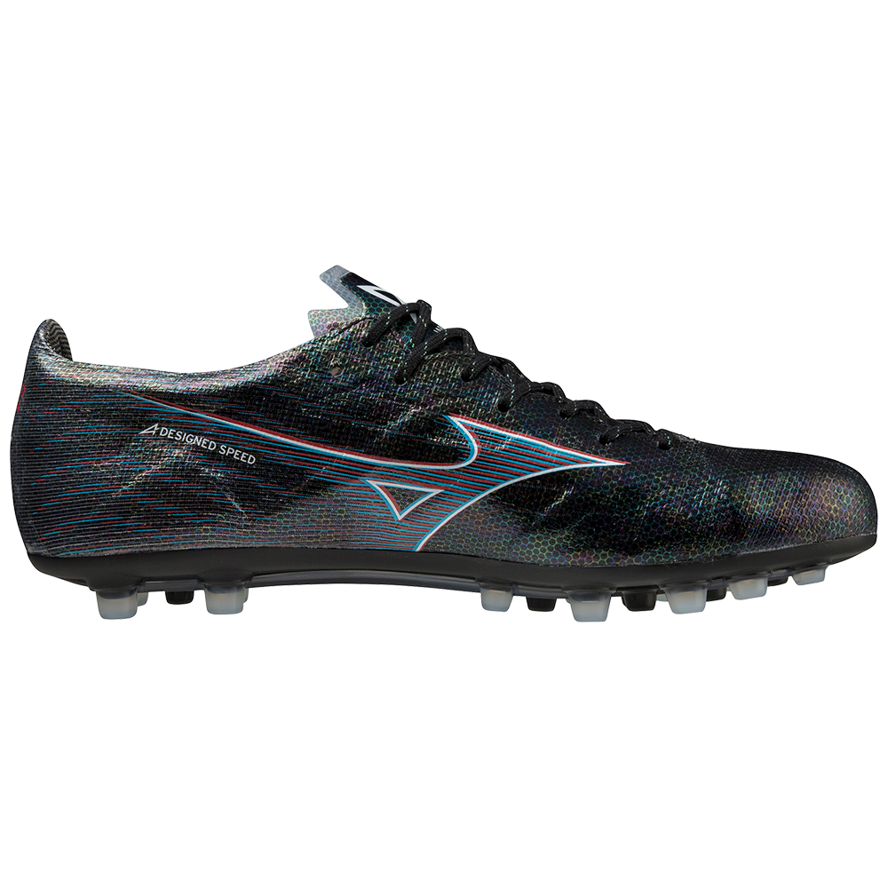 MIZUNO ALPHA JAPAN AG 黑色 仿真草地/草地足球鞋  (特價貨品，不設退換)