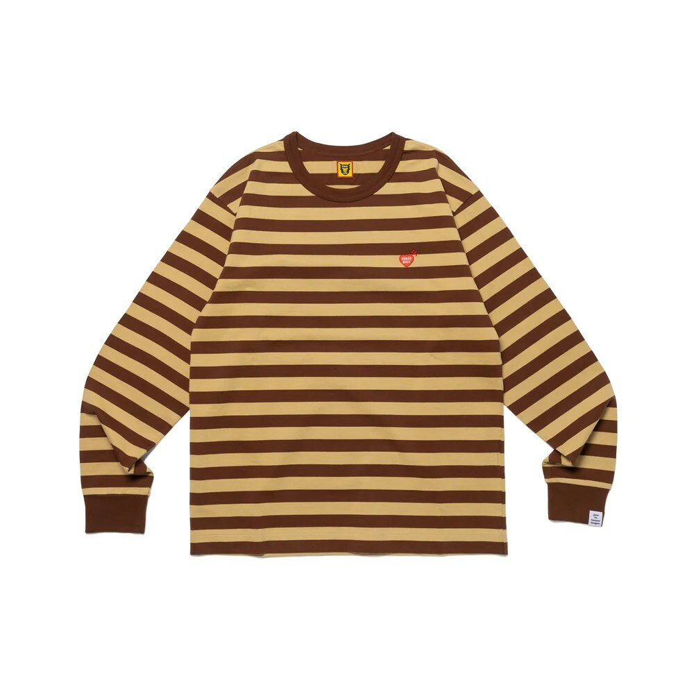 日本製HUMAN MADE STRIPED L/S T-SHIRT 條紋薄長Tee