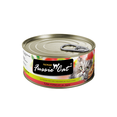 Fussie Cat 黑鑽 貓罐頭 純吞拿魚 80g 【24罐】