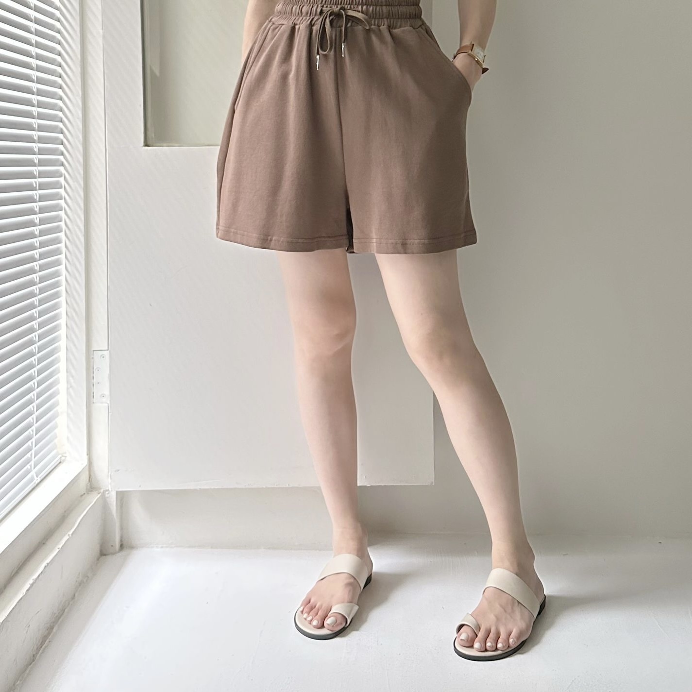 【BONNIE】全橡筋腰棉短褲