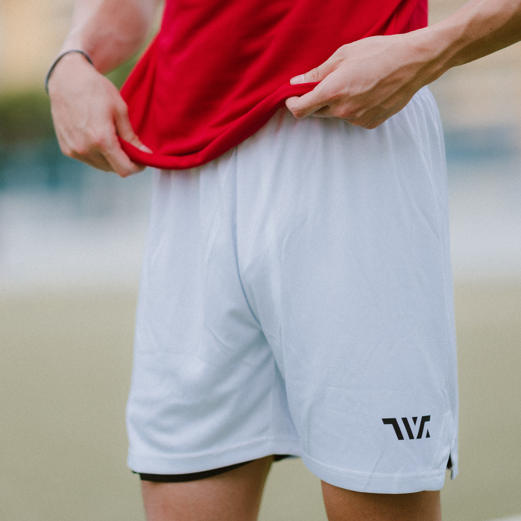 TeamWeGo 男子足球短褲 - 白色