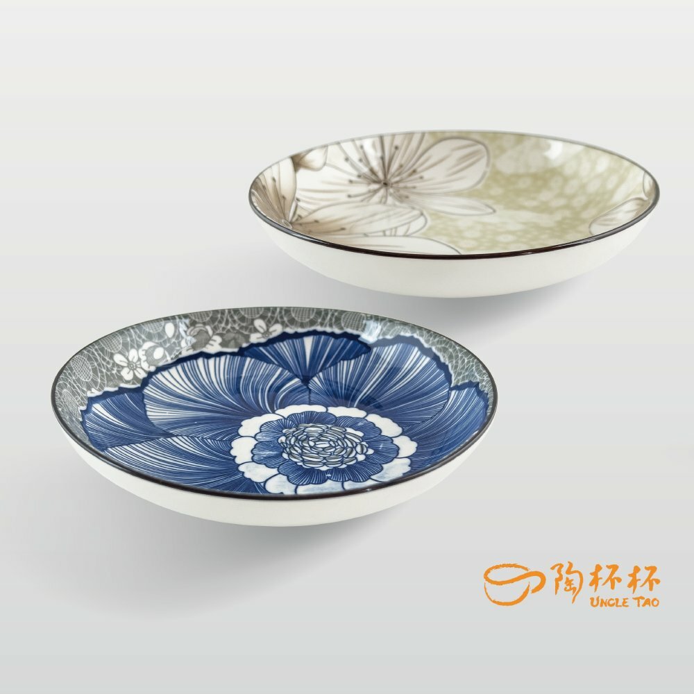 木棉花 深盤17.5/20/22.5cm AS03-59 【陶杯杯瓷器】