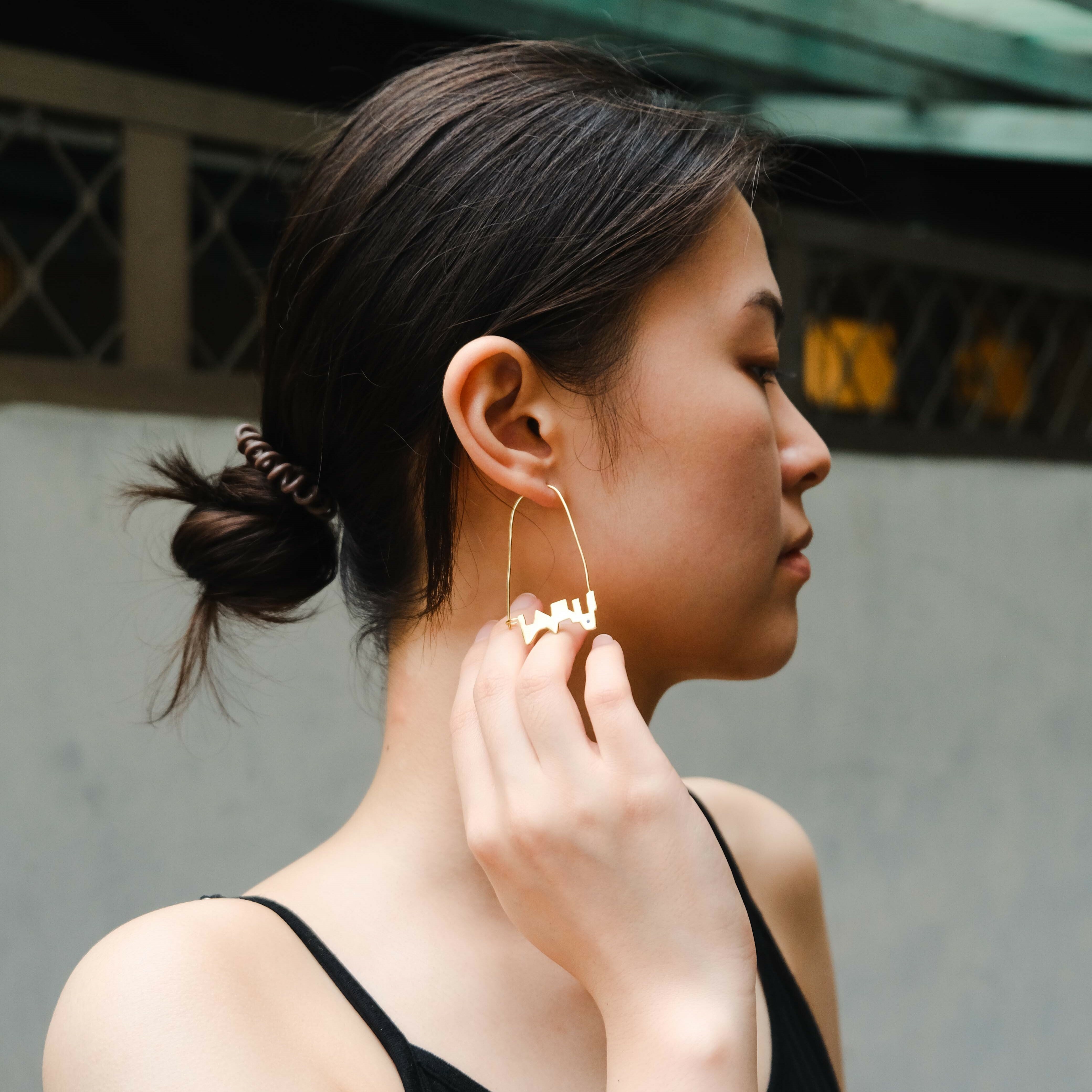 伊斯蘭金工｜Panjshir 青金石耳環｜阿富汗