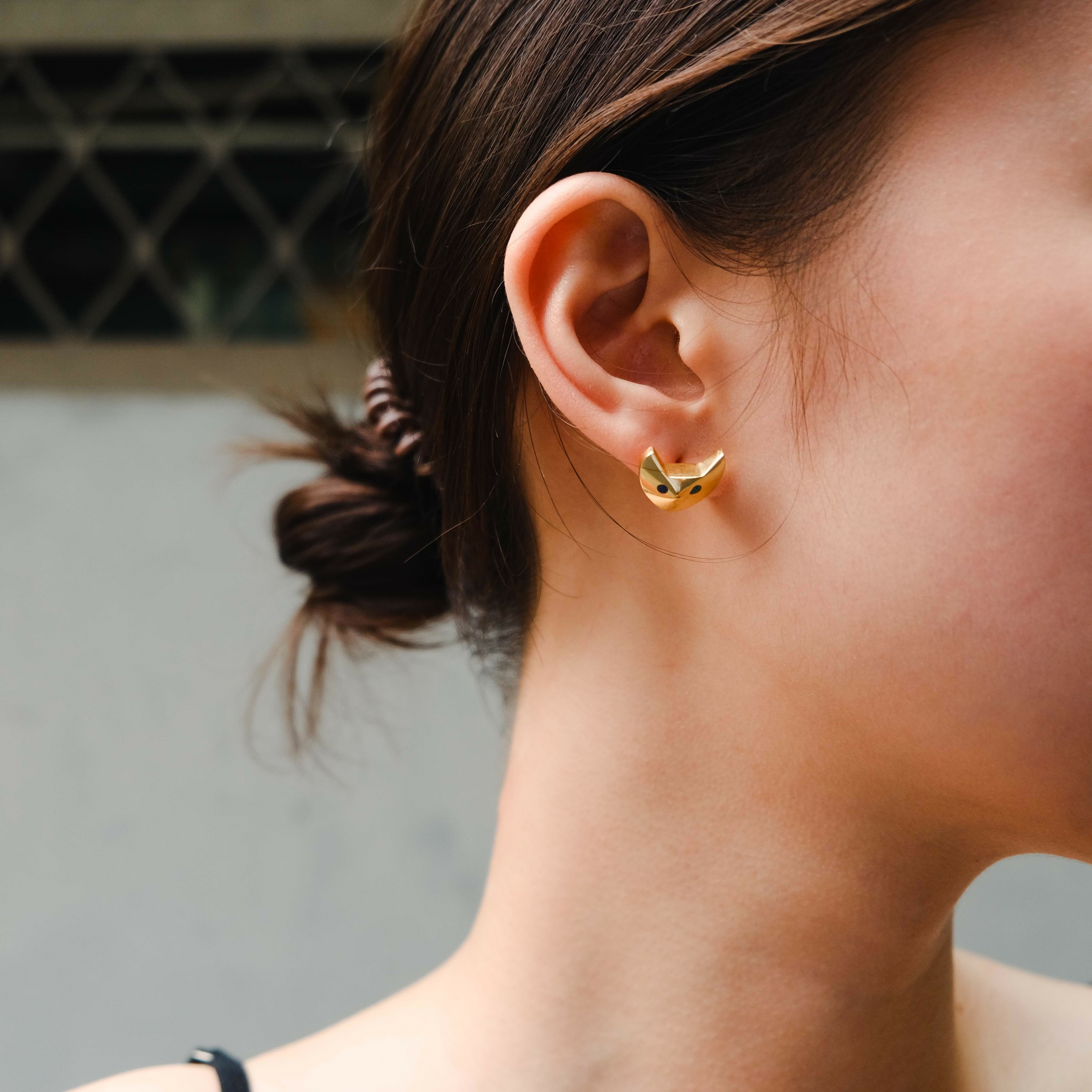 伊斯蘭金工｜Pishak 貓耳環｜阿富汗