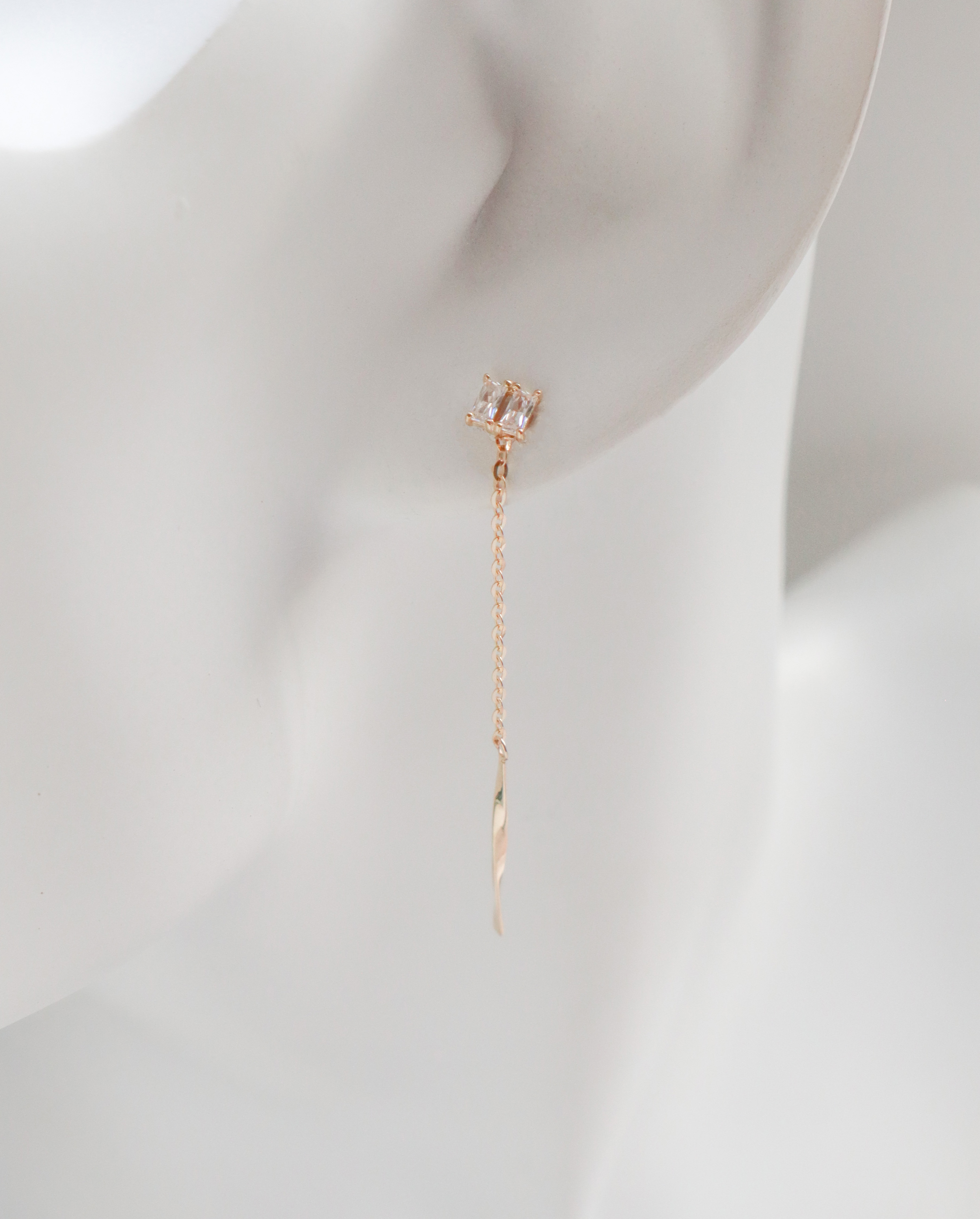 10K/細語垂墜耳環