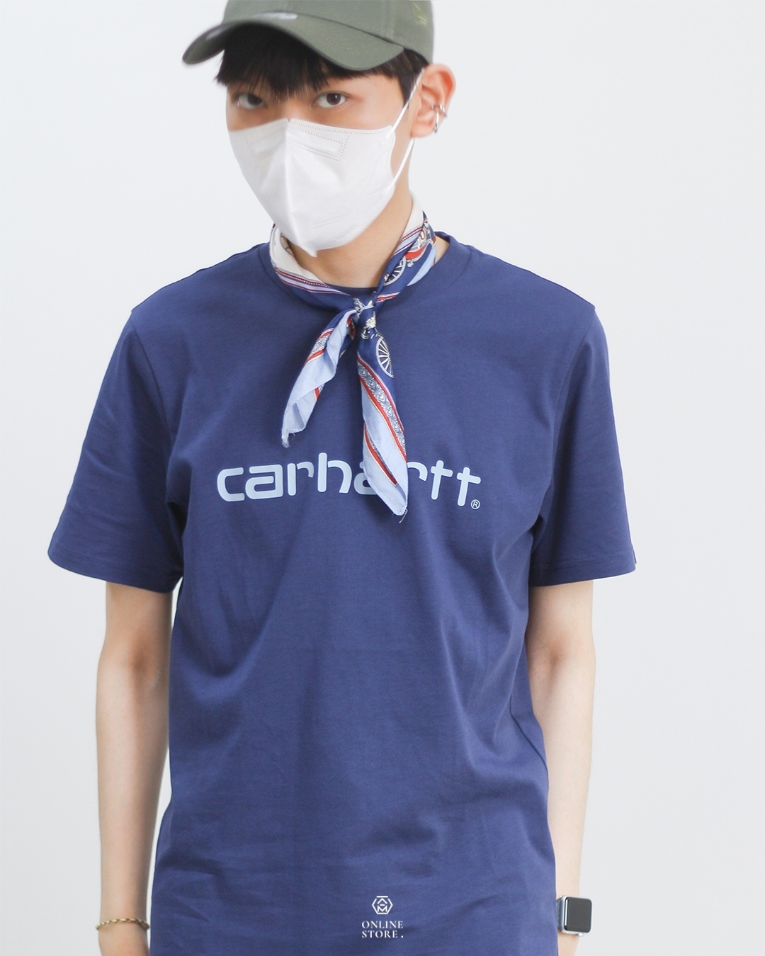 Carhartt WIP Script Tee 藍色T恤 (I031047-12E)