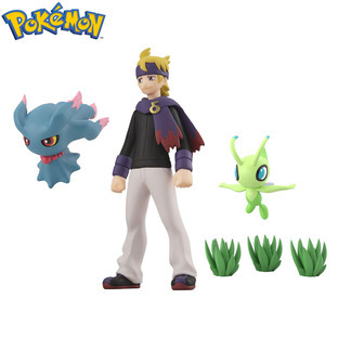 Pokemon Scale World 城都地區 松葉&夢妖&時拉比套裝 POKÉMON SCALE WORLD JOHTO REGION MORTY & MISDREAVUS & CELEBI W/O GUM