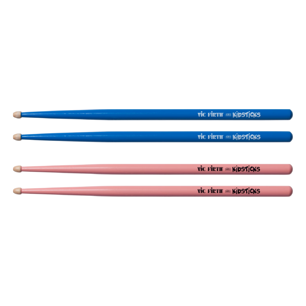 Vic Firth Vic Firth / kids, kidspink 山胡桃木 兒童專用鼓棒 (藍/粉紅) — 三峽鼓 / 打擊｜YA! 玩音樂