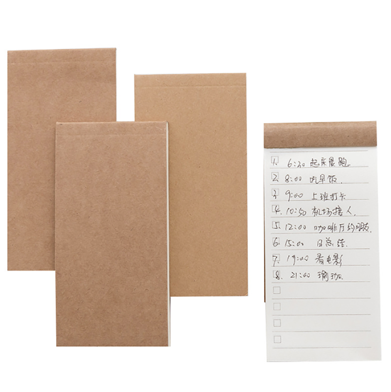 可撕實用便簽本牛皮紙便攜記事小本子 A0803