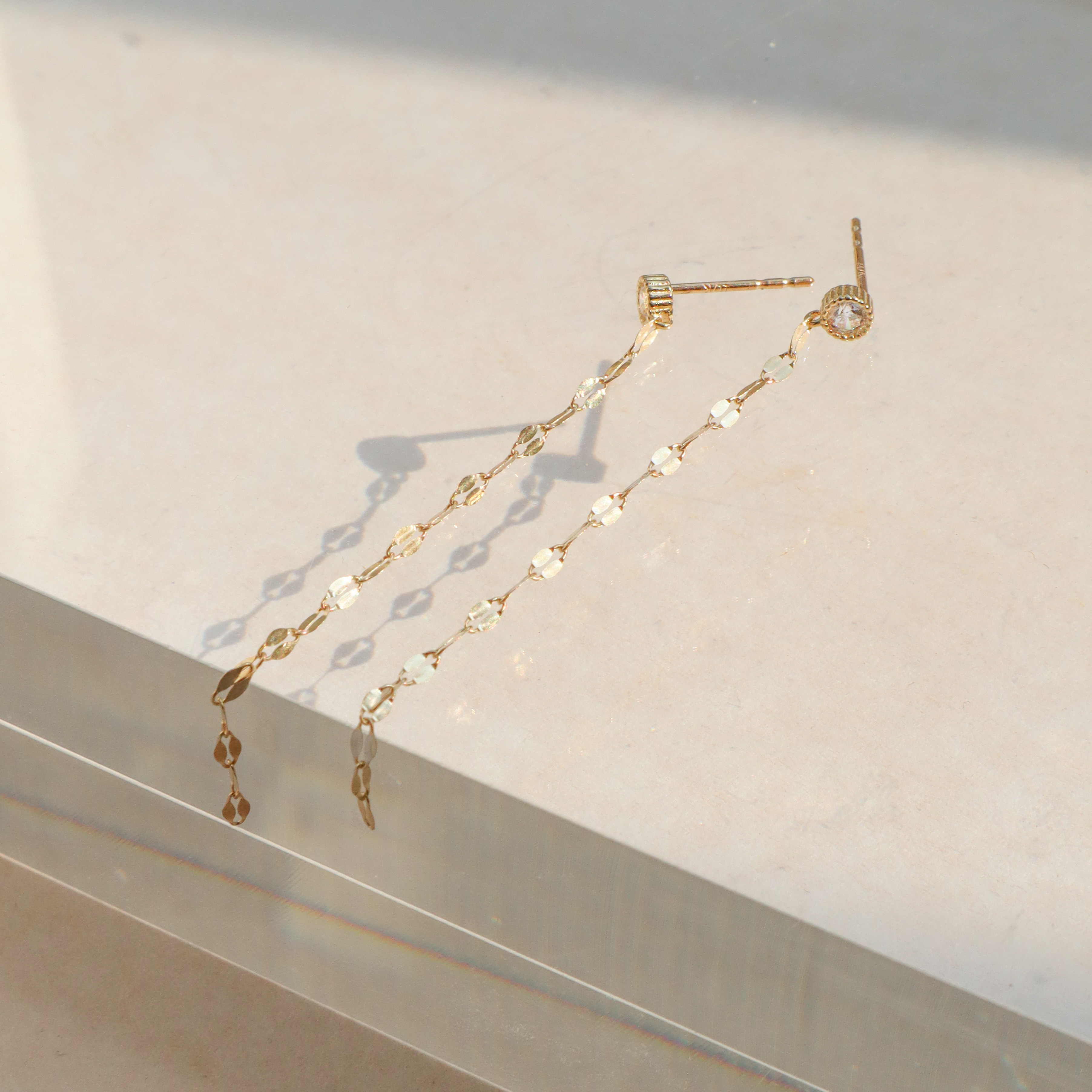 10K/微風與光耳環