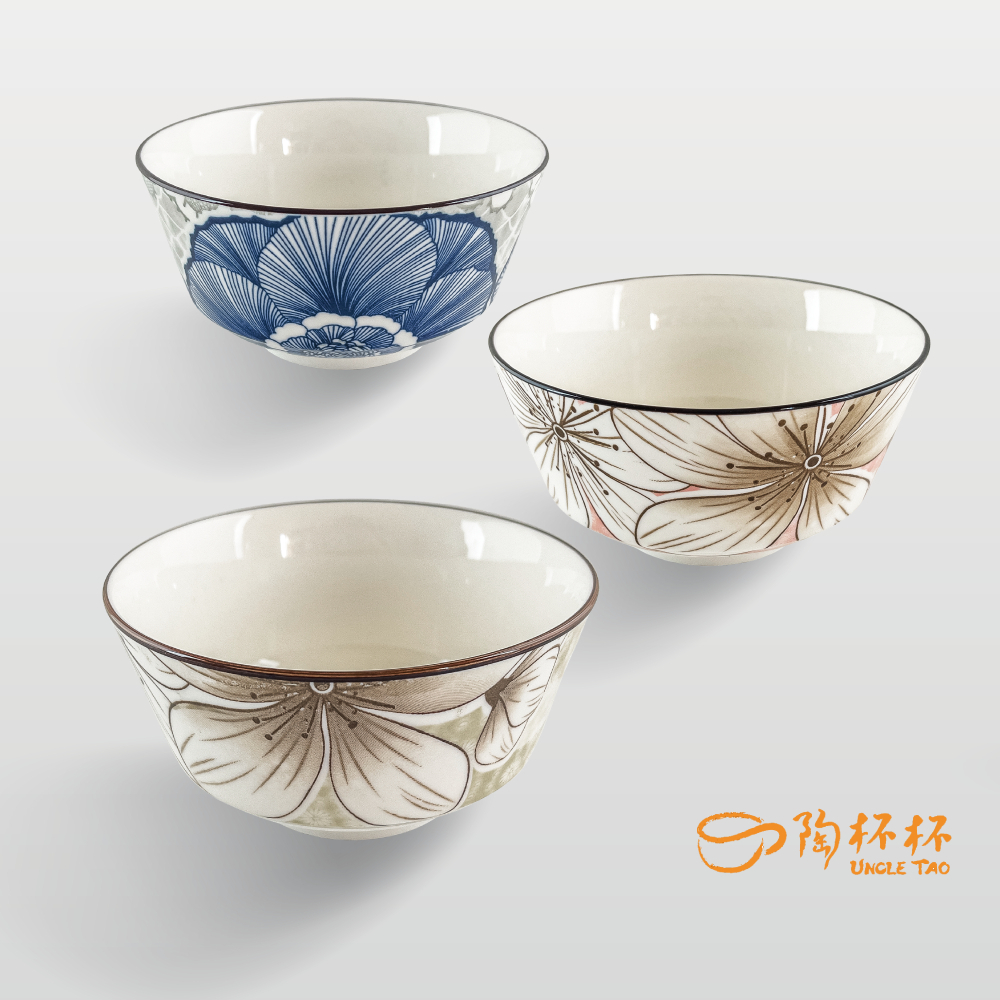 木棉花 歐式碗 12.5/13.5/15cm AS03-67【陶杯杯瓷器】