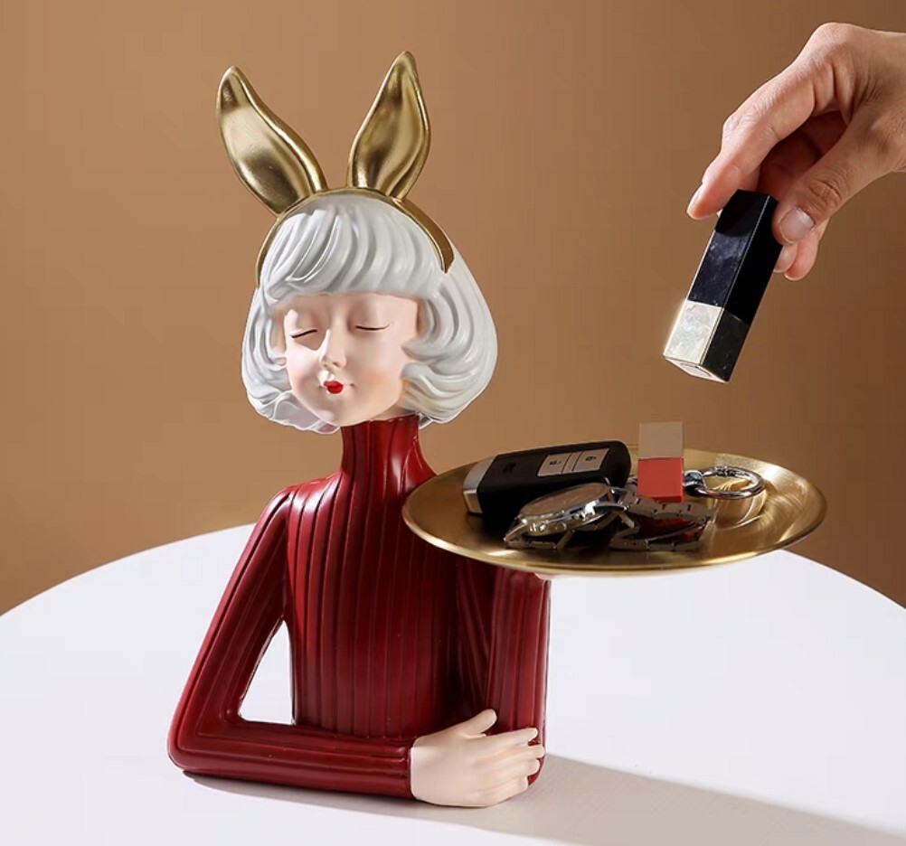 輕奢風可愛收納擺飾