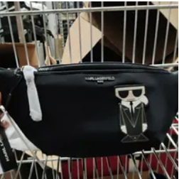 [S] KARL LAGERFELD LH9IE1AG AMOUR BUM BAG,BLACK, , 190169126380 (SKL710)