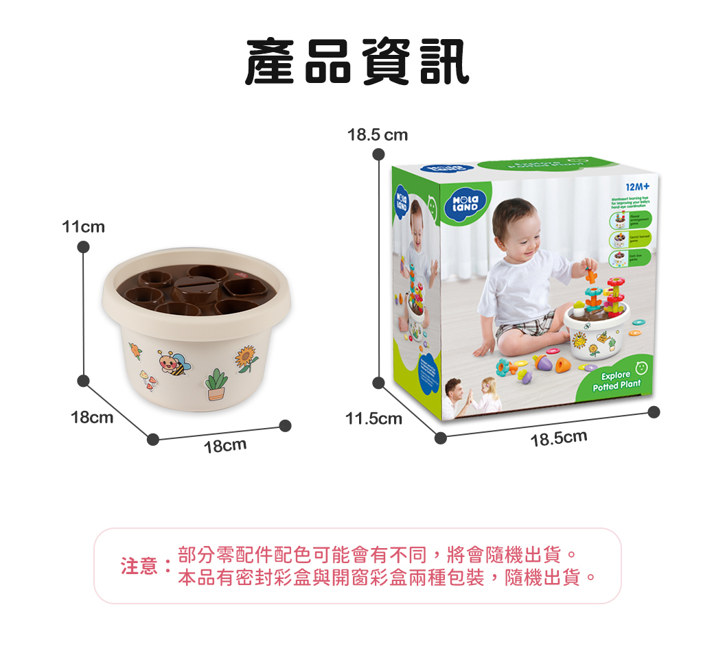 HolaLand歡樂島 探索拼搭盆栽 感統玩具