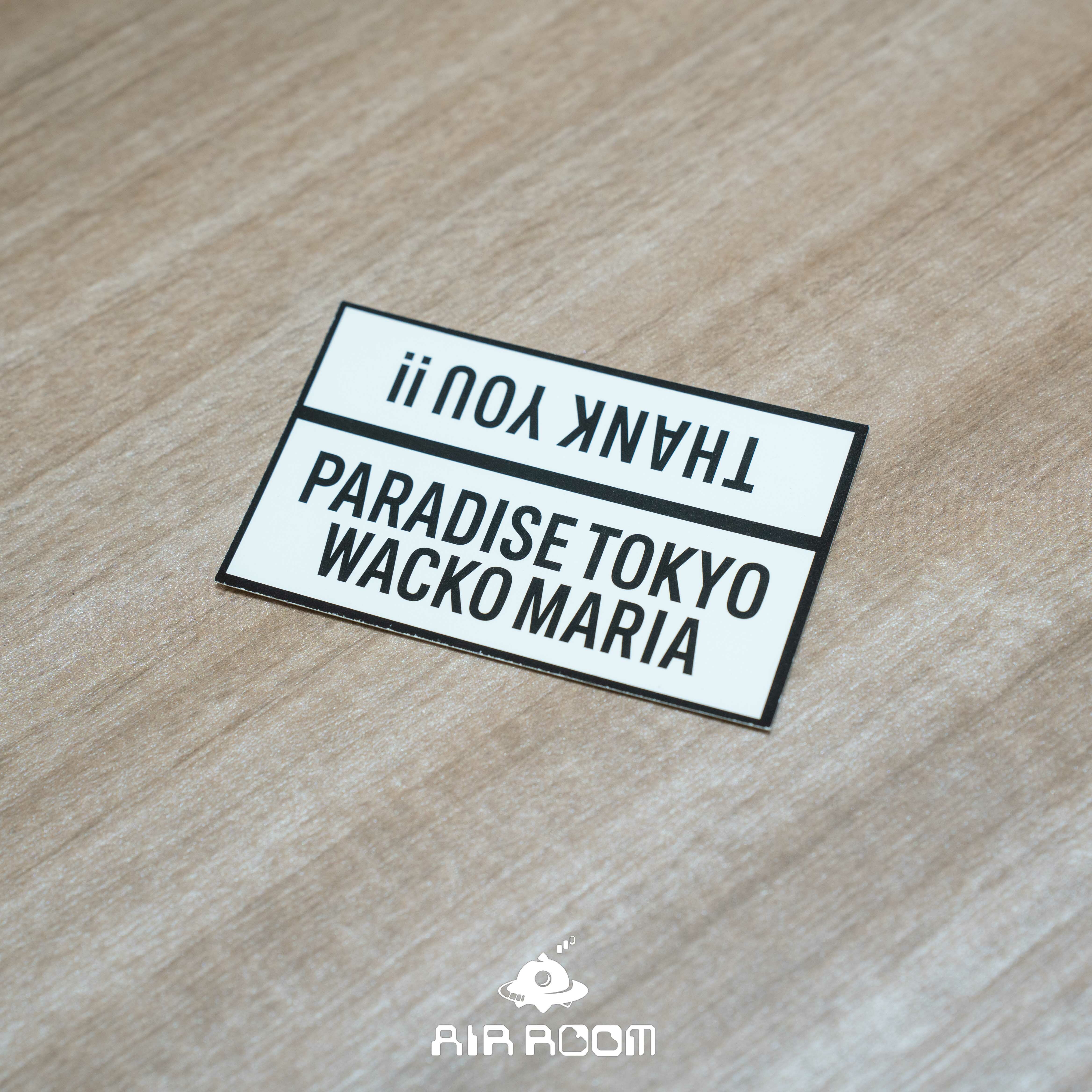 WACKO MARIA PARADISE TOKYO 天國東京 旗艦店鋪 貼紙
