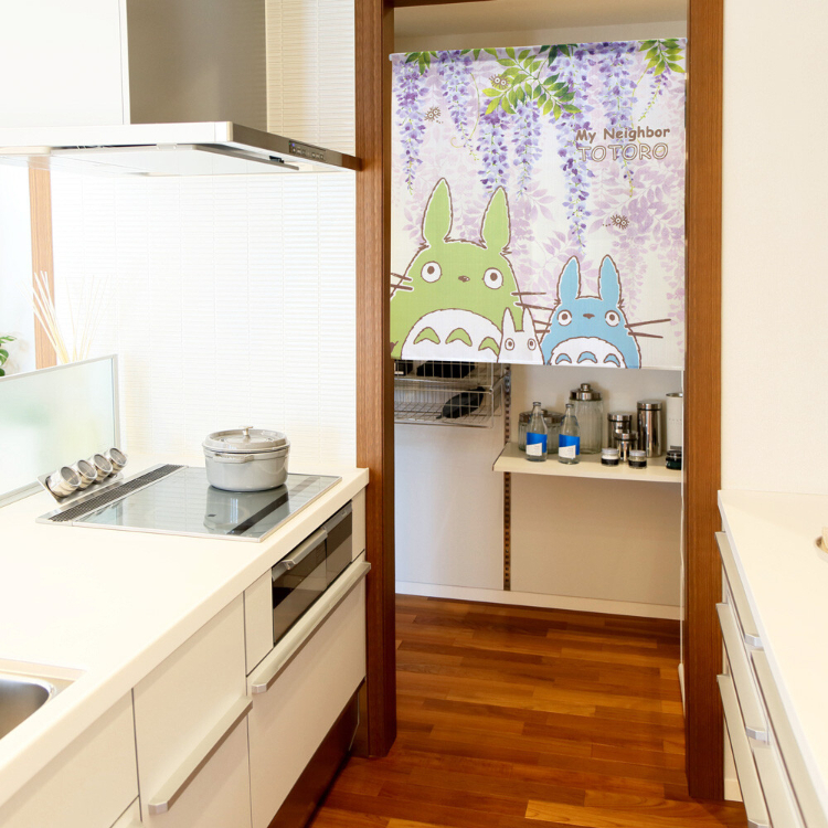 吉卜力龍貓短門簾 85×90cm 紫藤龍貓 #CM23SD-11275