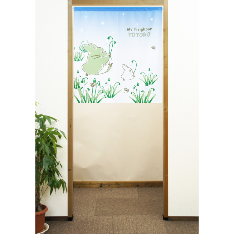 吉卜力龍貓短門簾 85×90cm 雪花蓮 #CM23SD-11237